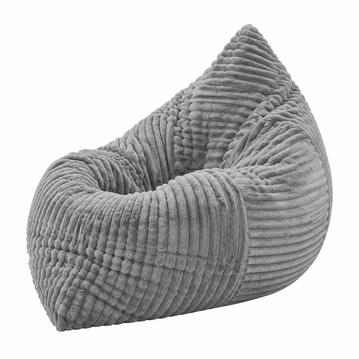 Hobestluk 3-in-1 Multifunktionaler Sitzsack XXL mit Waschbarem Bezug, Bodenkissen für Erwachsene (Grau)