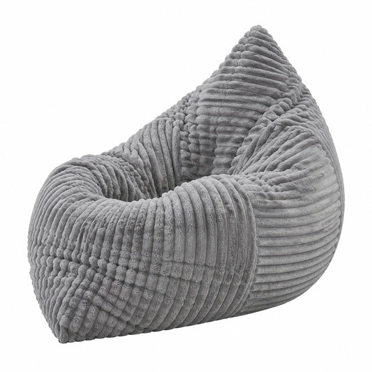 Hobestluk 3-in-1 Multifunktionaler Sitzsack XXL mit Waschbarem Bezug, Bodenkissen für Erwachsene (Grau)