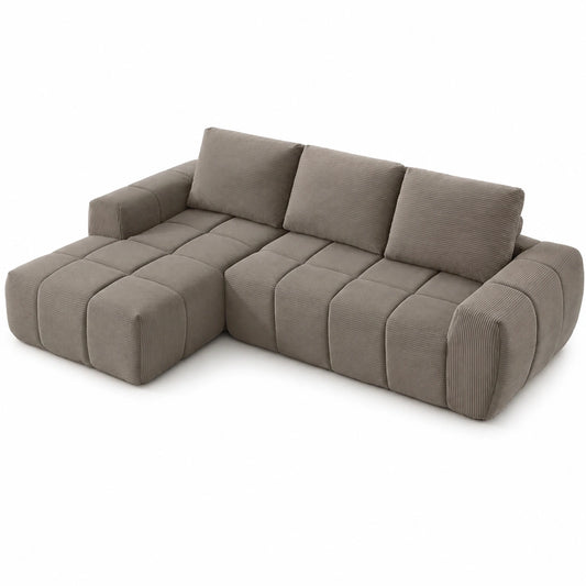 Modulares Ecksofa ohne Rahmen, L-förmig, mit abnehmbaren Kissen, für Wohnzimmer, Büro und Wohnung, dunkelgrau